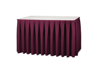 table-skirting-boxpleat-red